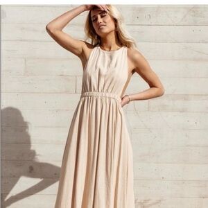 Bohme Leopold Overall Maxi Dress in black